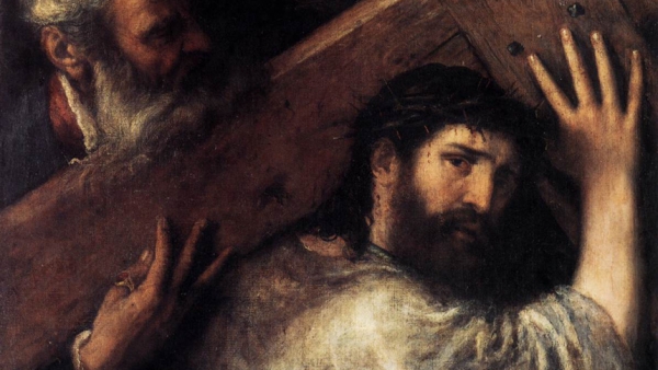 Christ carrying the cross; photo credit: Titian, Public domain, via Wikimedia Commons