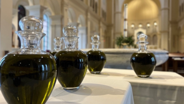 Chrism Mass Oils - Holy Name of Jesus Cathedral